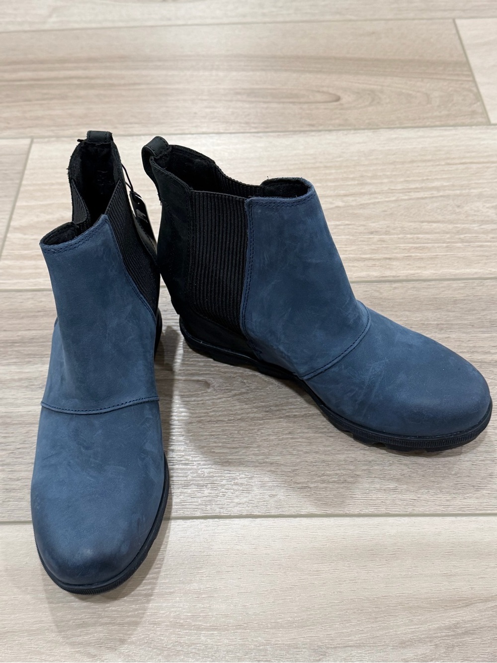 Sorel Joan Of Arctic Suede Leather Wedge II Chelsea Ankle Boot Size 10